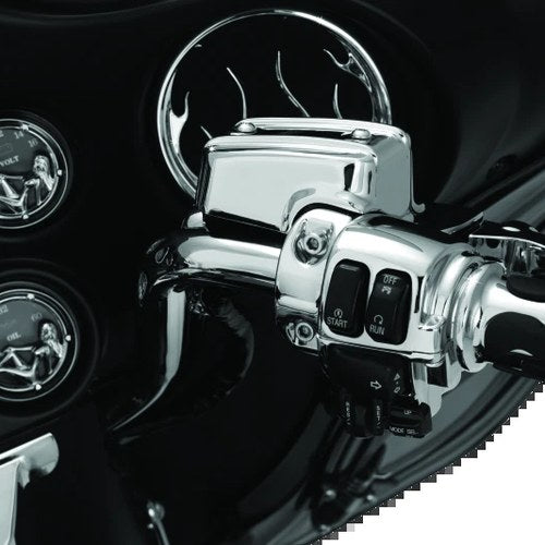 Kuryakyn Handlebar Control Dress Up Kit Chrome – Fits Harley Davidson 2008-2010