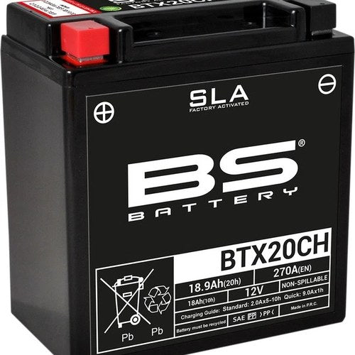 BS Battery Sla FA Maintenance Free Battery BTX20CH #300766 Motorcycle