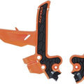 Acerbis X-Grip Frame Guards 16 Orange/Black KTM/Gas 85 SX/MC 85 2025-2026