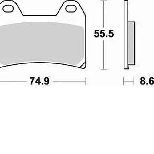 Braking CM66 Carbon Brake Pads #784CM66 Aprilia/BMW/Cagiva/Ducati/KTM/MV Agusta