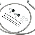 DS Braided Brake Line Kit Front +4" #143724 Harley Davidson Dyna