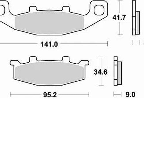 Braking SM1 Brake Pads #698SM1 for Kawasaki/Suzuki