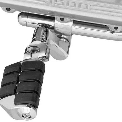 Kuryakyn Driver Offset Dually Iso Highway Footpegs With Magnum Quick Clamp 1"