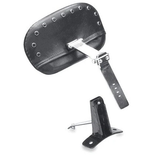 Mustang Driver Backrest Kit w/Black Studs #79611 Harley Davidson