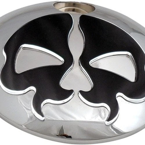 Drag Specialties Split Skull Fuel Door Chrome Harley Davidson