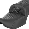 Saddlemen RoadSofa HC Ext. Reach Seat Silver Stitch #284961 Harley Davidson