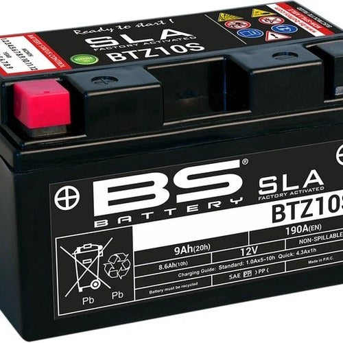 BS Battery Sla Factory Activated Maintenance Free Battery BTZ10S #300636