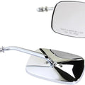 DS Rectangular Mirrors Short Chrome