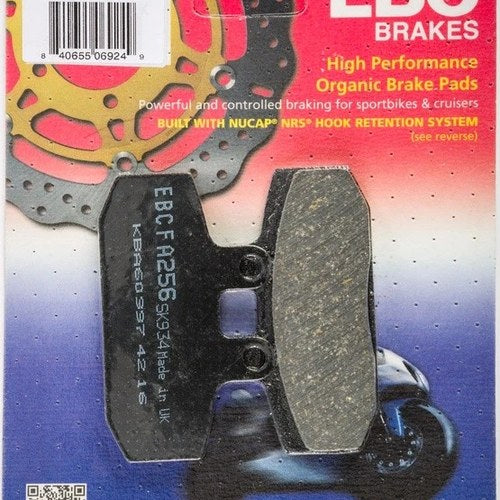 Ebc Organic Brake Pads Rear #FA256 Moto-Guzzi/Aprilia Mana 850 GT/Mana 850