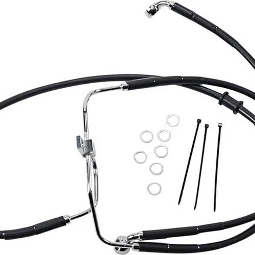 DS Vinyl Brake Line Kit Non-ABS Front +6" Harley Fxdf Dyna Fat Bob 08-16