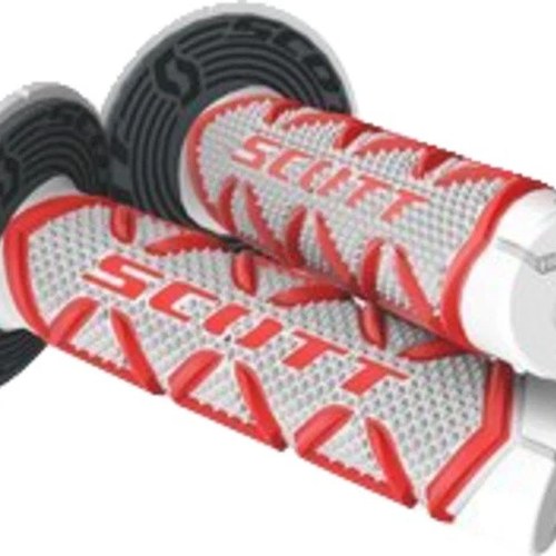 Scott Usa Diamond Full Waffle Grips Red/White
