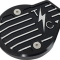 Thrashin Supply Co. Gen 2 Cam Cover Finned Twice Cut Black #TSC-3029-4