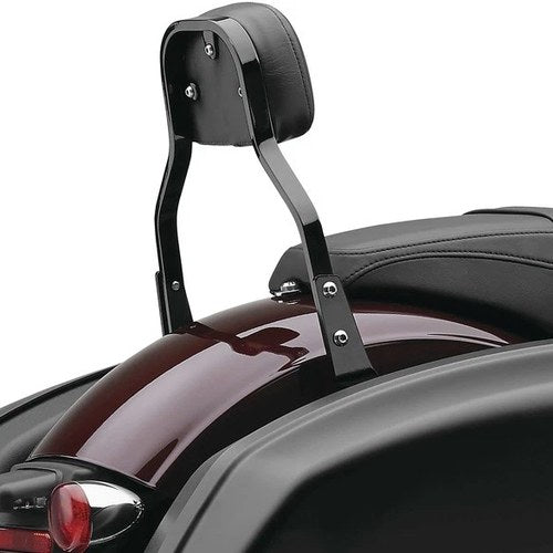 Cobra Detachable Mini Passenger Backrest Black #602-2031B Harley Davidson