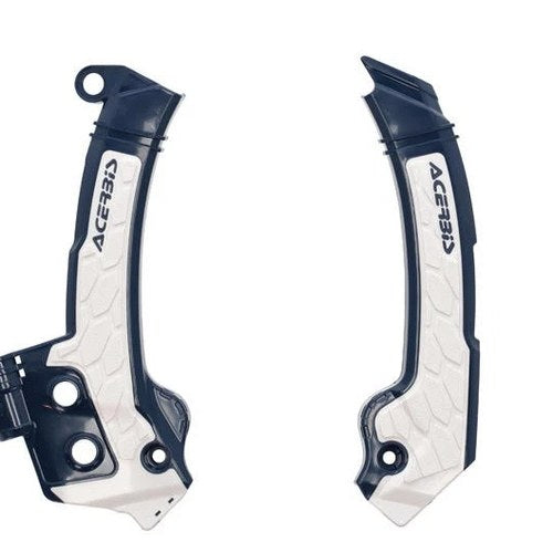 Acerbis X-Grip Frame Guards Blue/White #2979601006 Husqvarna