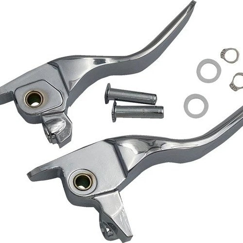 Drag Specialties Short Lever Set Chrome #275844 Harley Davidson