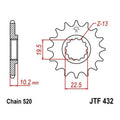 JT Self Cleaning Front Sprocket 520 13T #JTF432.13SC for Suzuki