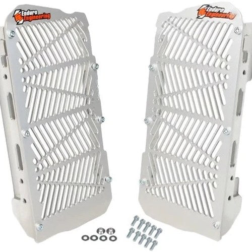 Enduro Engineering Billet Radiator Guards Silver #12-4024 Beta 250 RR/300 RR