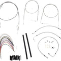 Burly Cable/Brake Line Kit for 14" Ape Hangers Stainless Braid #B30-1076
