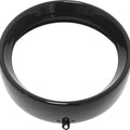 HardDrive Frenched Headlight Trim Ring Black 7" Tab Style #38-048GB