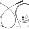 Fat Baggers EZ Install Cable Kit for 12" Ape Bars Stainless/Chrome #249012-C
