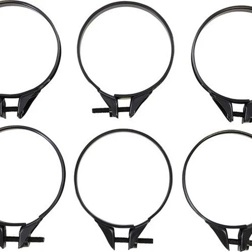 Moose Carburetor Clamps 55-58mm Black 6-Pack