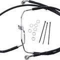DS Vinyl Brake Line Kit Non-ABS Front +4" Harley Fxdf Dyna Fat Bob 08-16
