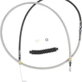 Drag Specialties Braided Clutch Cable 74" Clear Coated Harley Davidson