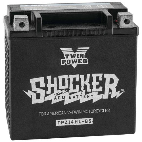 Twin Power Shocker Battery YTX14L-BS #GHDZ14HL-BS Harley Davidson