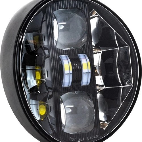 Letric Lighting LED Headlight Kit Black #LLC-SBH Harley Davidson