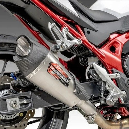 Yoshimura AT2 Street Series Slip-On Muffler SS/CF for Honda CB750 Hornet 2025