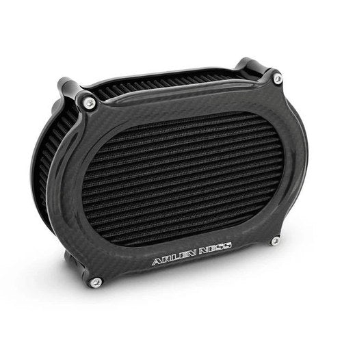 Arlen Ness Stage 2 Method Oval Air Cleaner Kit Carbon Fiber/Black #600-219
