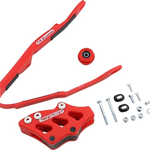 TM Designworks Baja-Rally Chain Slide-N-Guide Kit Red fits Honda Crf 250/CRF 450