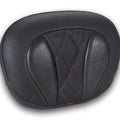 Mustang Deluxe Touring Sissy Bar Pad Diamond Dark Cherry Stitch 12x9 #88450DC