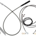 Fat Baggers EZ Install Cable Kit for 16" Ape Bars Stainless/Chrome #219016-C