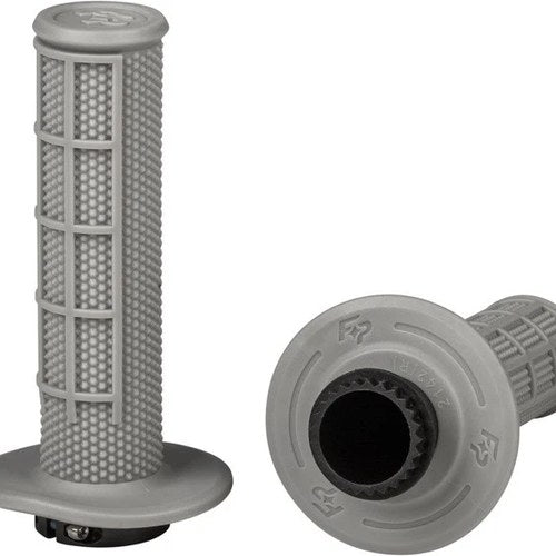 Fire Power Control MX Lock-On Half Waffle Grips Light Gray
