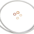Magnum Polished Stainless E-Z Align Front Brake Line 54" 56154SW Harley Davidson