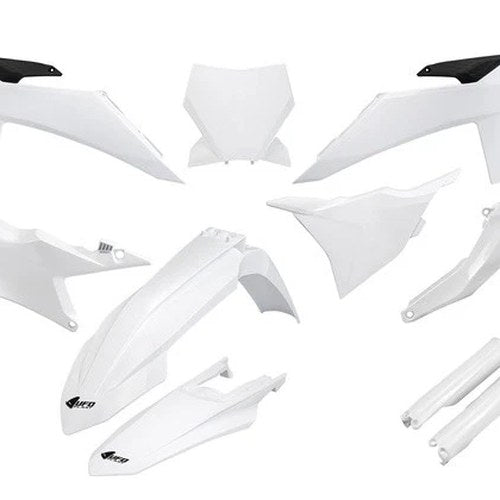 UFO Complete Plastics Kit White #KTKIT529F-042 KTM