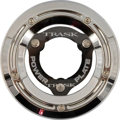 Trask Derby Cover/Power Plate Kit Chrome/Black Harley Davidson Softail