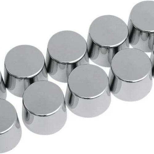 DS .5" Shouldered Hex Bolt/Nut Covers .8125 Height Chrome 10-Pack