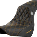 Saddlemen Sdc Performance Gripper Seat Gold Stitch #284841 Harley Davidson