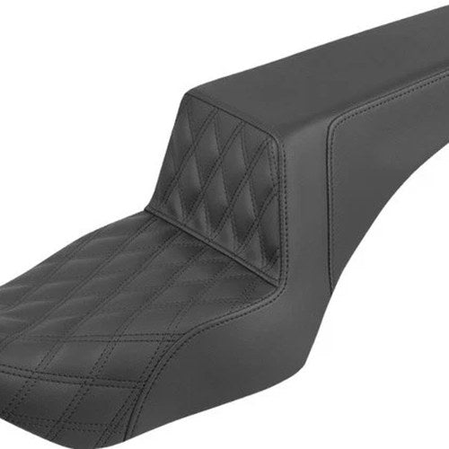 Saddlemen Step-Up LS Seat F. Lattice Stitch Black #822-11-172 Harley Davidson