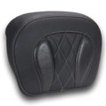 Mustang Deluxe Chopped Tour-Pak Backrest Pad Diamond Gunmetal Stitch #88440GM