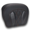 Mustang Deluxe Chopped Tour-Pak Backrest Pad Diamond Orange Stitch #88440MO