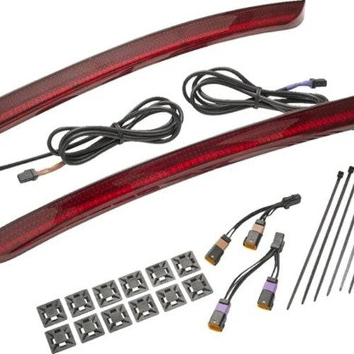 Ciro Machete LED Saddlebag Lights Red Harley Davidson Road Glide/Street Glide