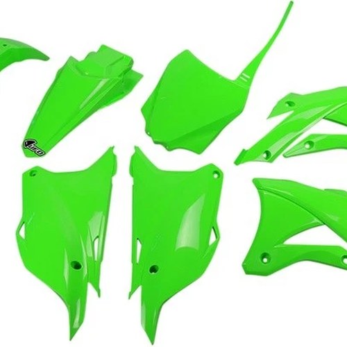 UFO Complete Plastics Kit Green KAKIT222026 for Kawasaki KX85 2014-2020