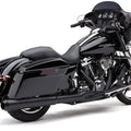 Cobra 4-1/2" 2-1 Exhaust Black 6451RB Harley M8 Touring