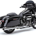 Cobra PowrFlo 4-1/2" Slip-On Mufflers Chrome #6214 Harley Davidson