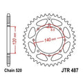 JT Steel Rear Sprocket 520 43T #JTR487.43 Kawasaki KLR650/KLX650C/KL650B Tengai