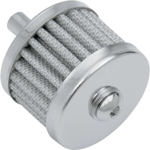 DS Crankcase Vent Filter/Breather with Button Head Bolt Chrome