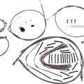 Burly Handlebar Cable/Line Kit for 13" Hangers w/o Cruise Stainless #B30-1292